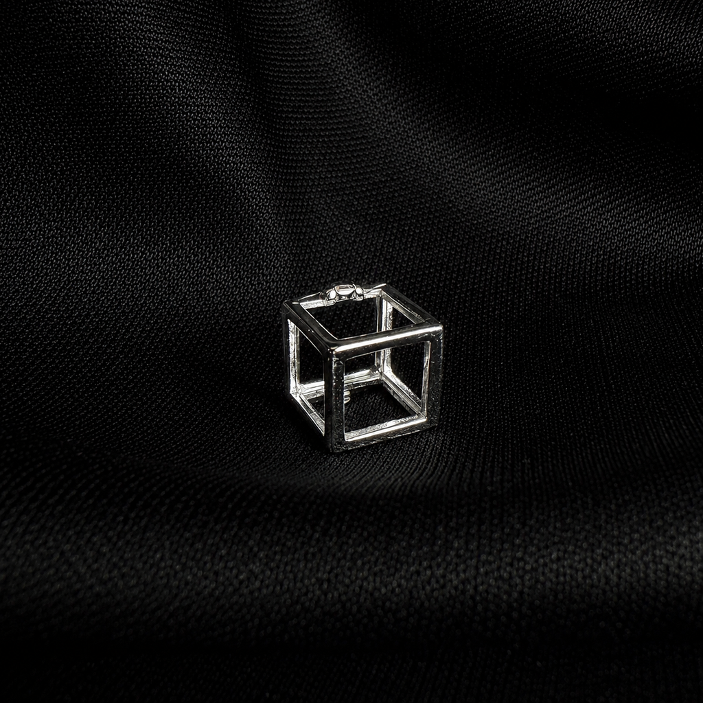 Simple Box Pendant Pearl Cage
