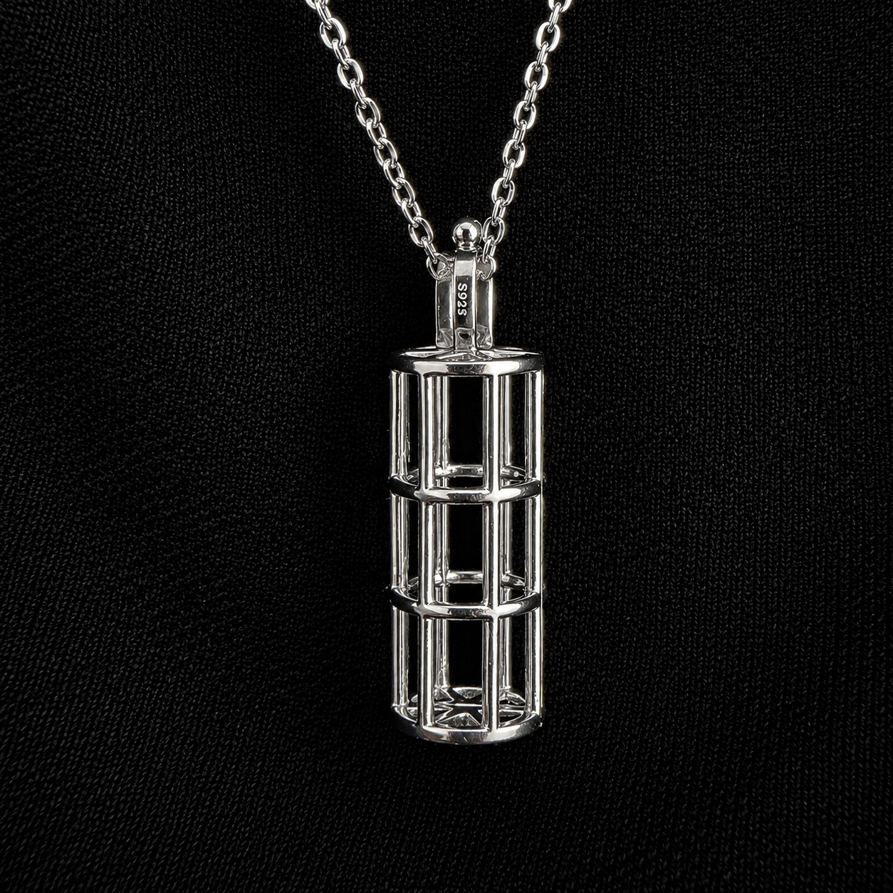 Tower Pendant Pearl Cage