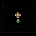Gold Four Leaf Pearl Pendant