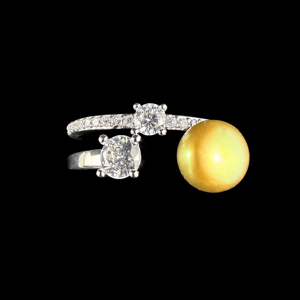 Double Band Sparkle Ring