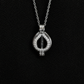 Teardrop Pendant Pearl Cage
