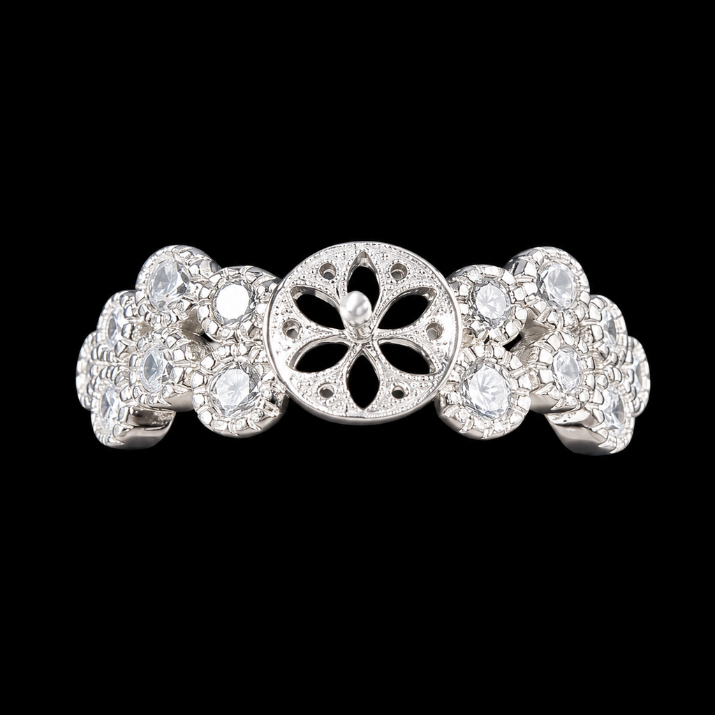 Bunch of Flowers Sparkle Ring