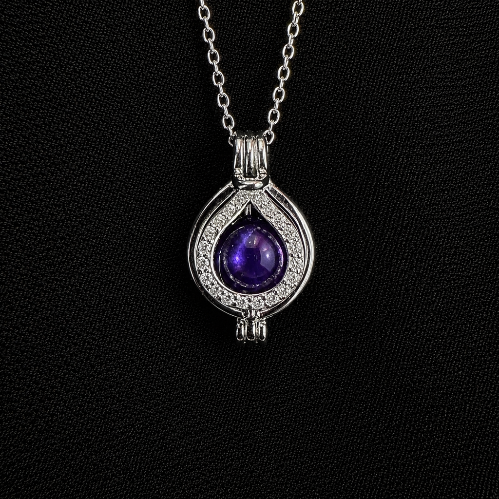 Teardrop Pendant Pearl Cage
