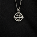 Orbital Pendant Pearl Cage