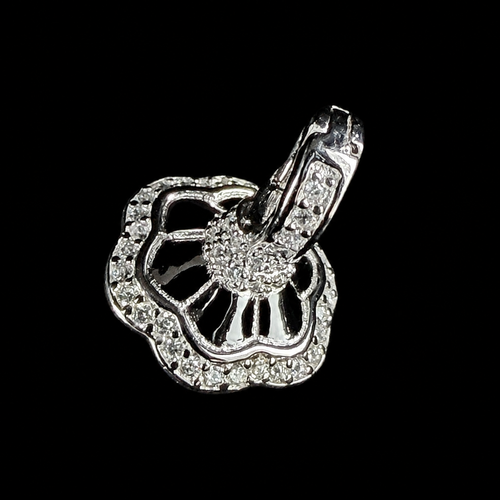 Crystal Fluted Pearl Pendant