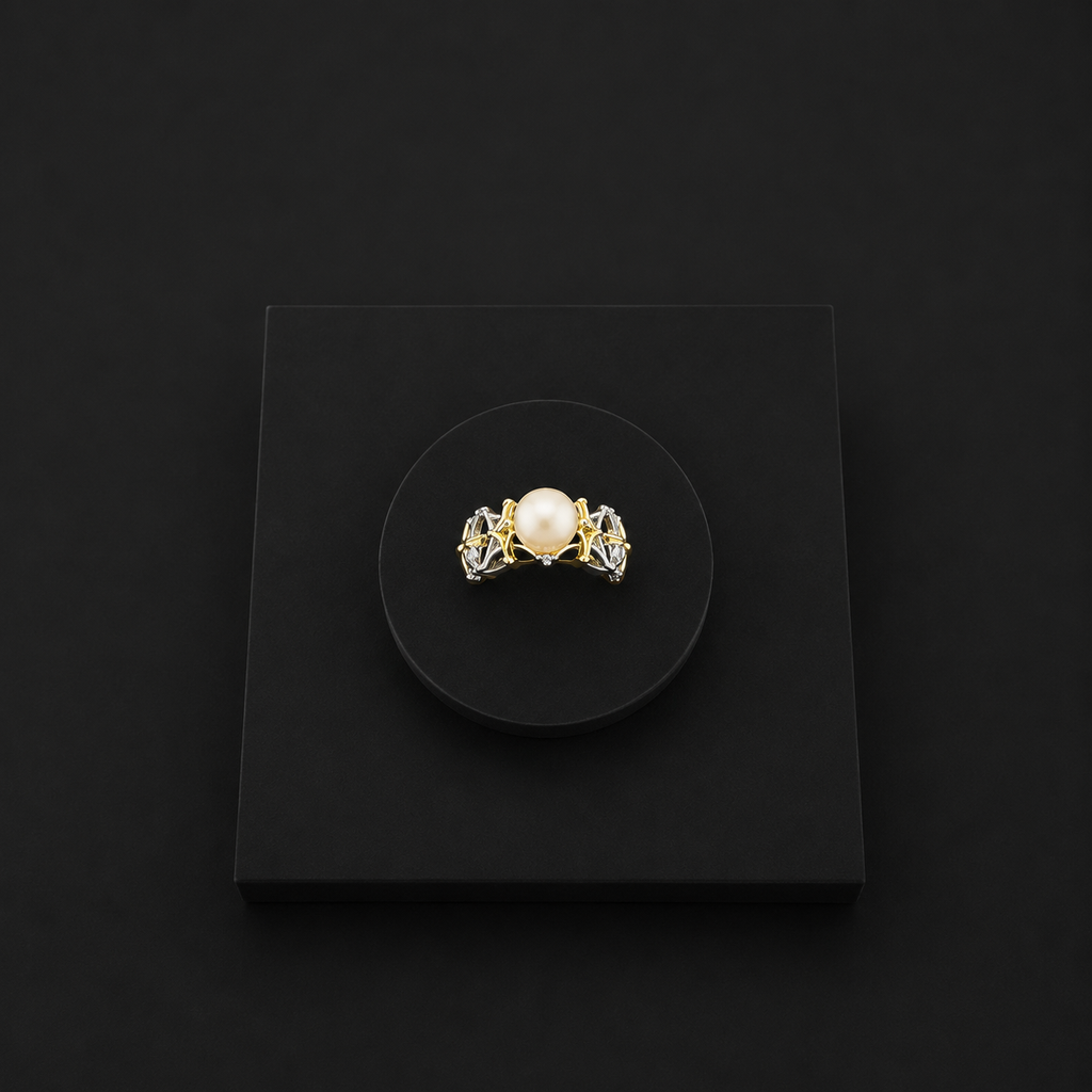 Two Toned Bazanas Ring