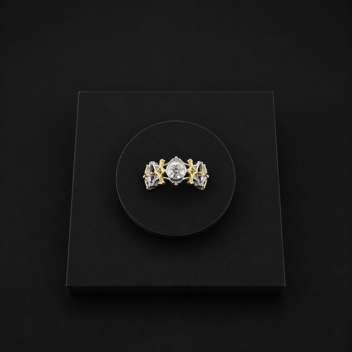 Two Toned Bazanas Ring