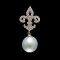 Fleur-de-lis Pearl Pendant
