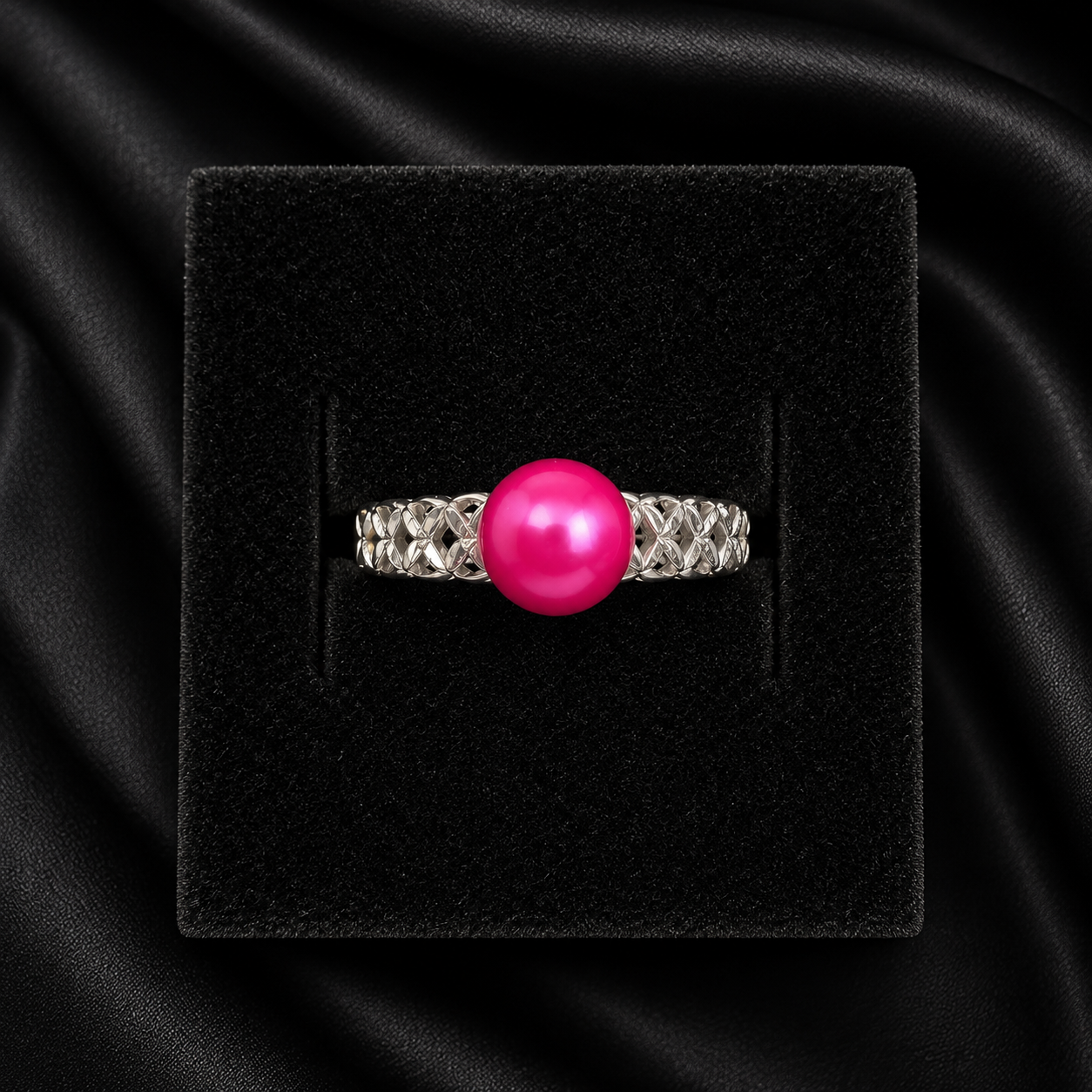 Cross Hatch Pattern Ring