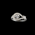 Teardrop Sparkly Pearl Ring
