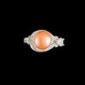 Teardrop Sparkly Pearl Ring