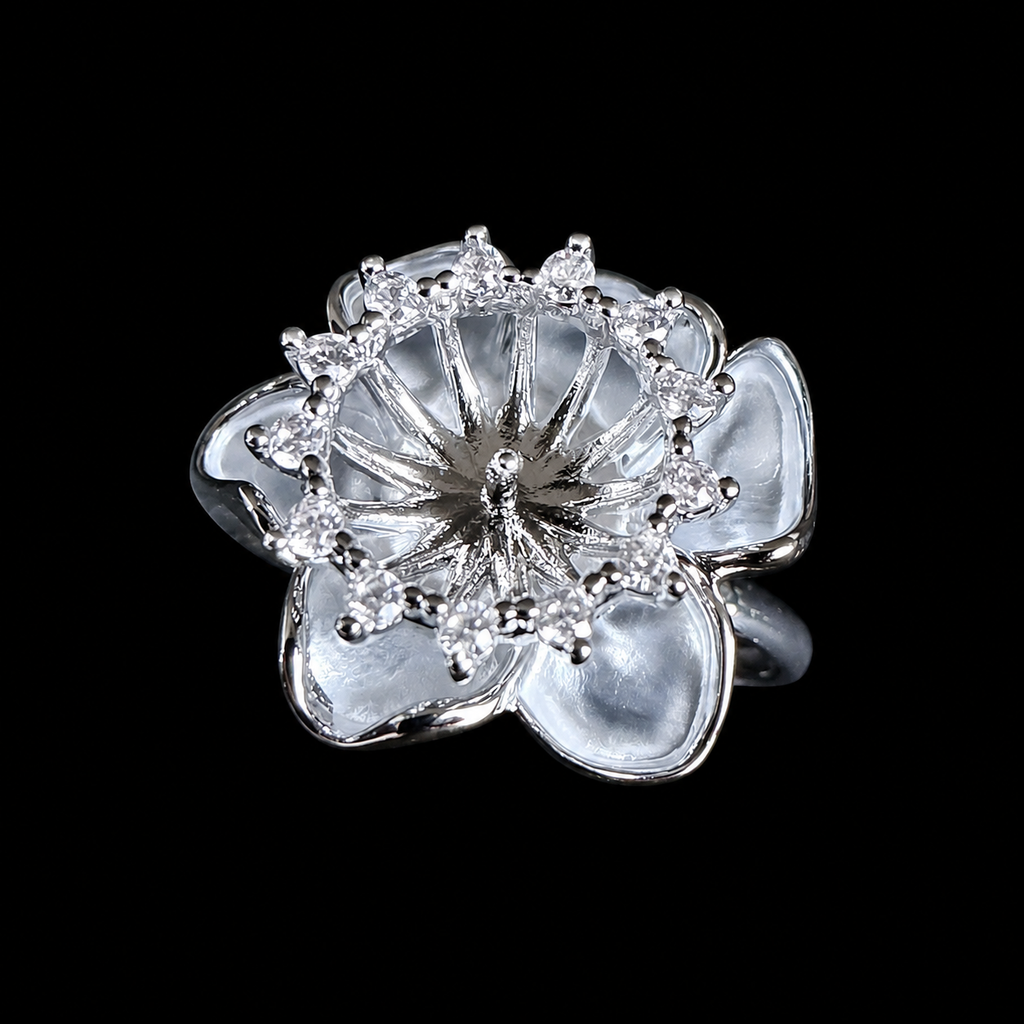 Floral Lustre Pearl Ring