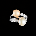 Pure Glow Duo Pearl Ring