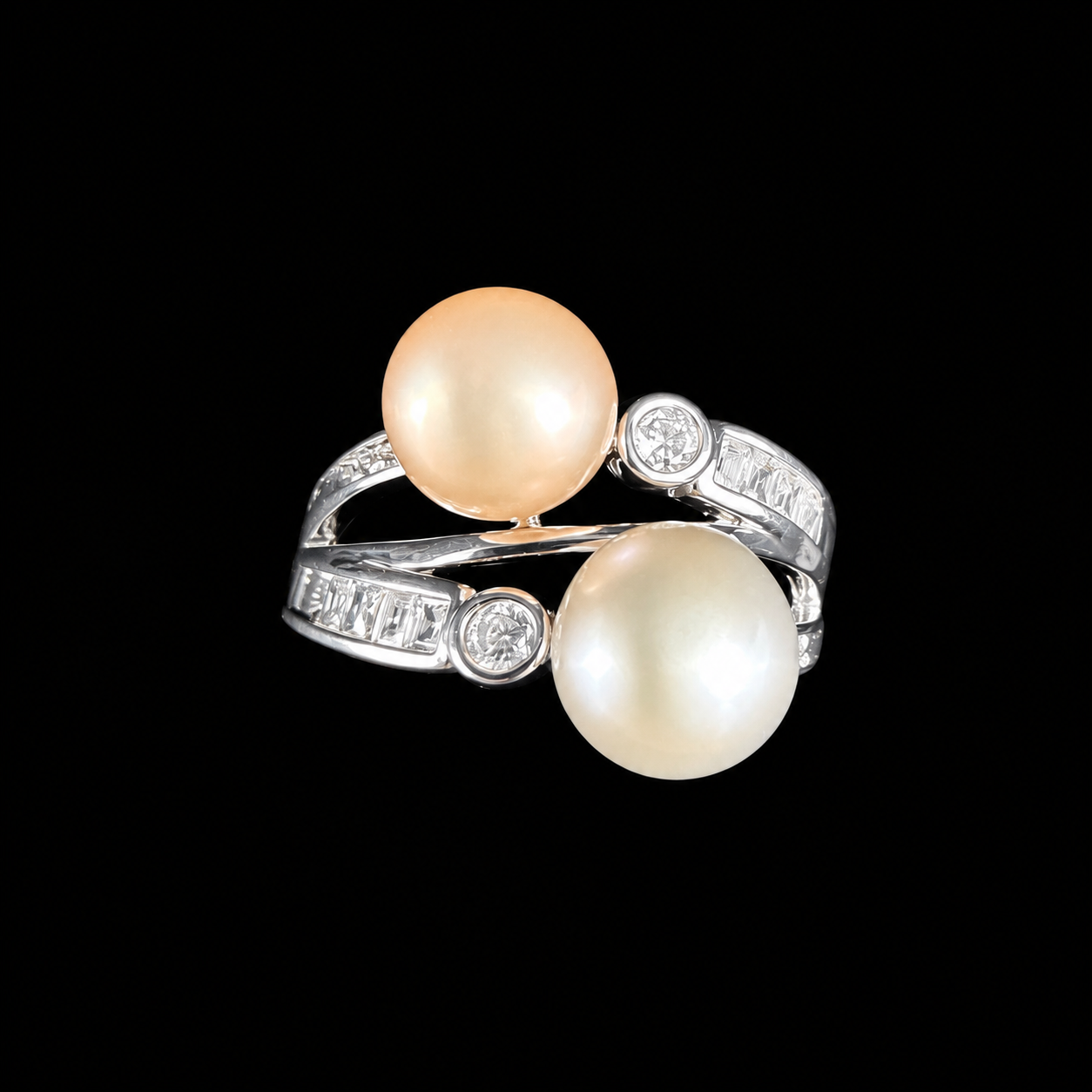 Pure Glow Duo Pearl Ring