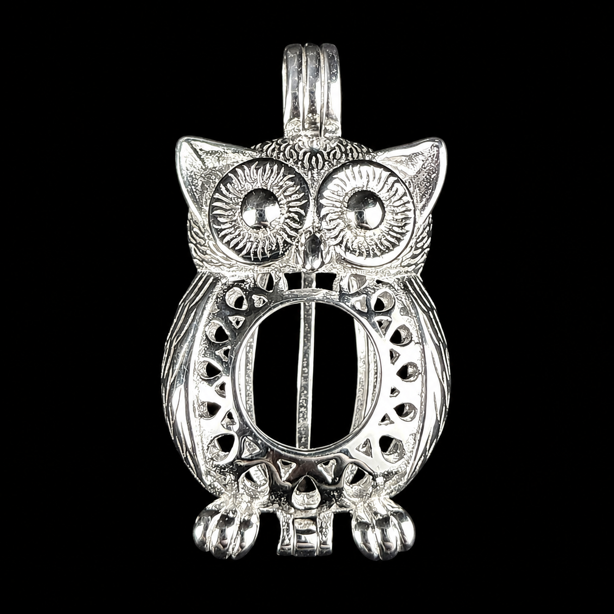 Silver Owl Pearl Cage