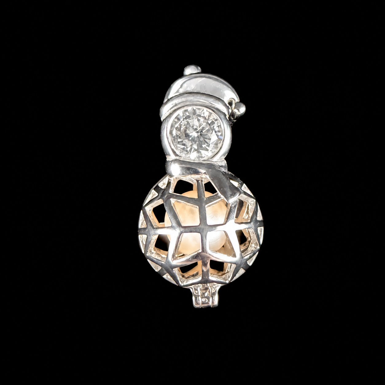 Snowman Pearl Cage