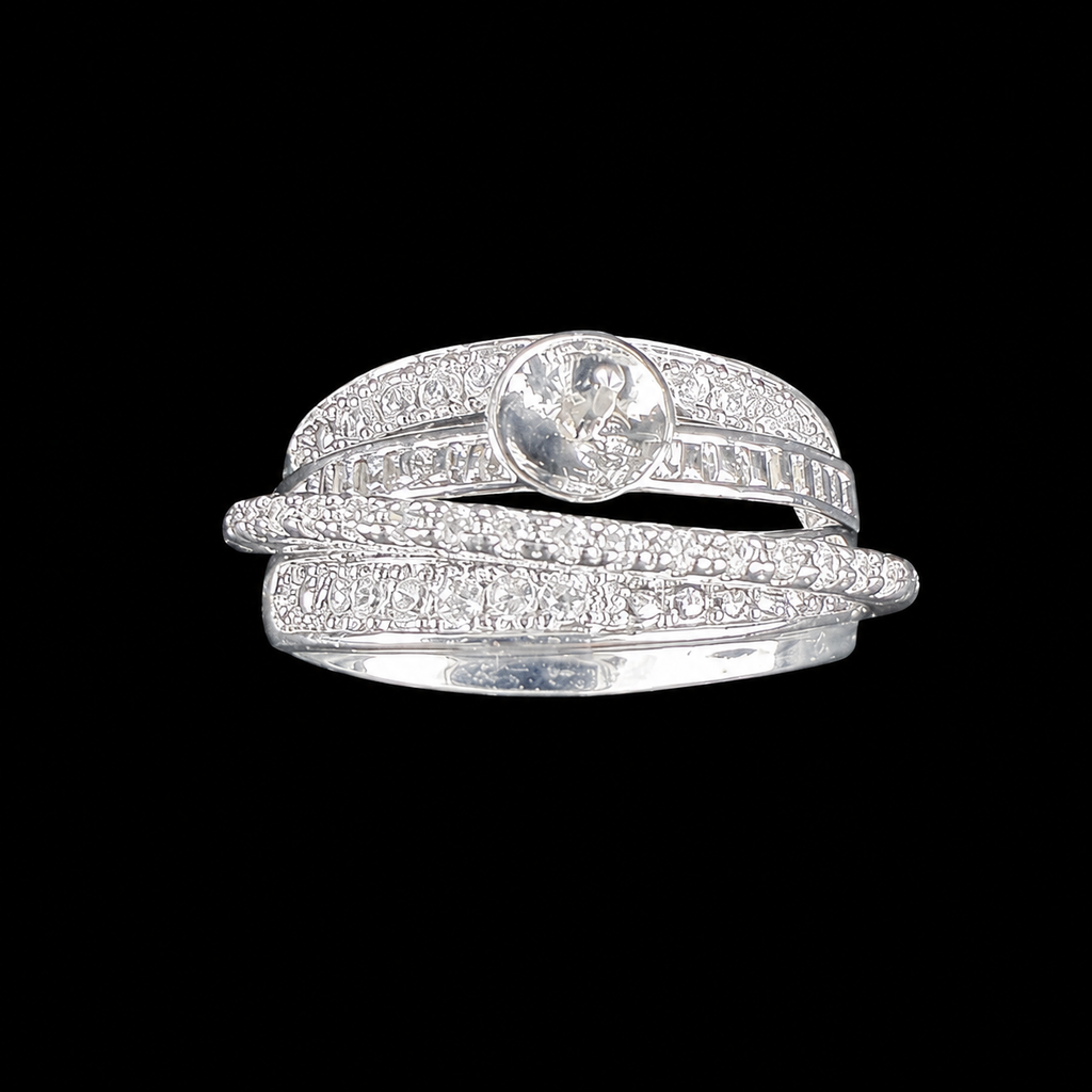 Layered Shine Pearl Ring
