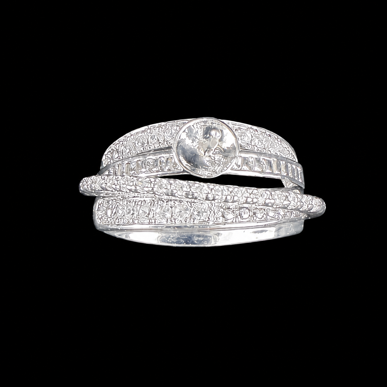 Layered Shine Pearl Ring