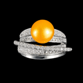 Layered Shine Pearl Ring