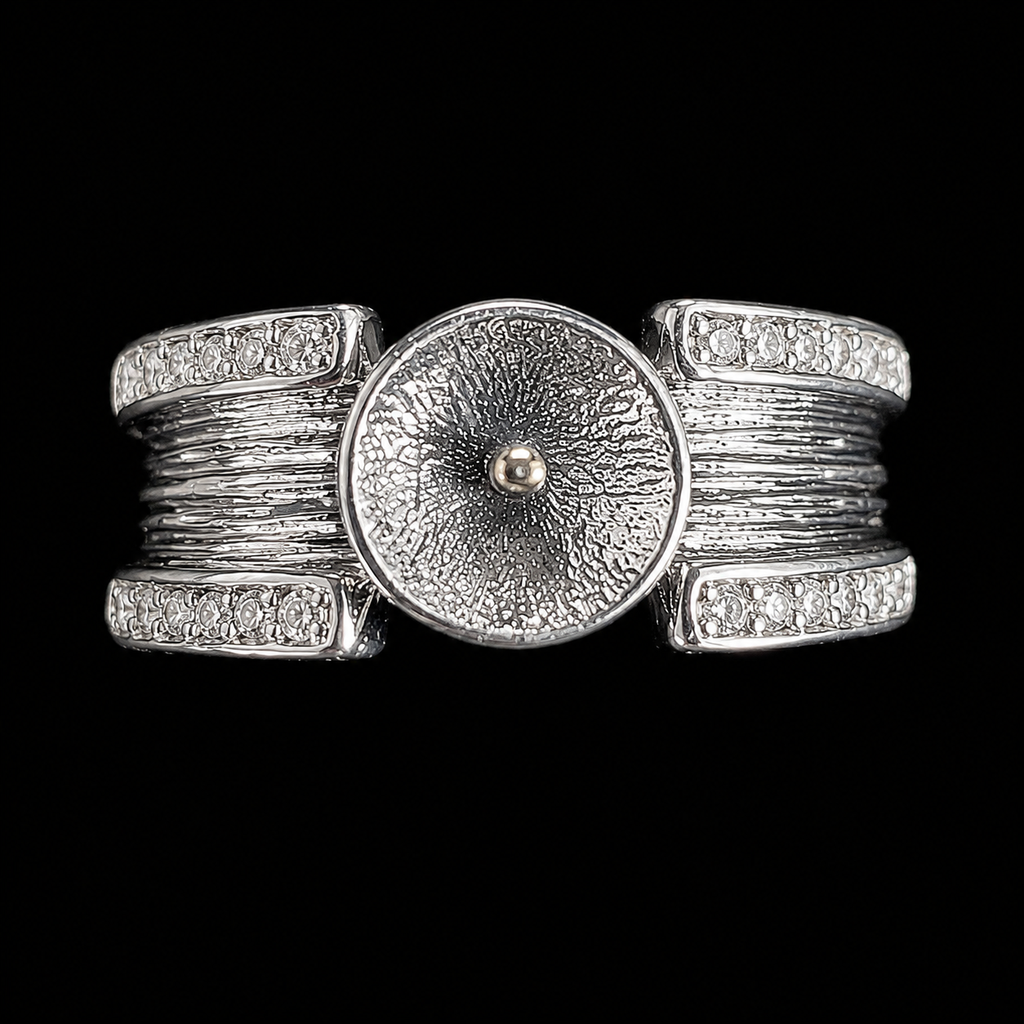 Polished Band Pearl Ring