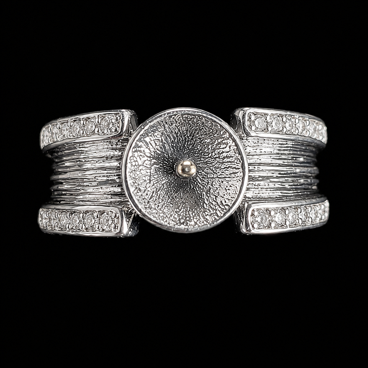 Polished Band Pearl Ring