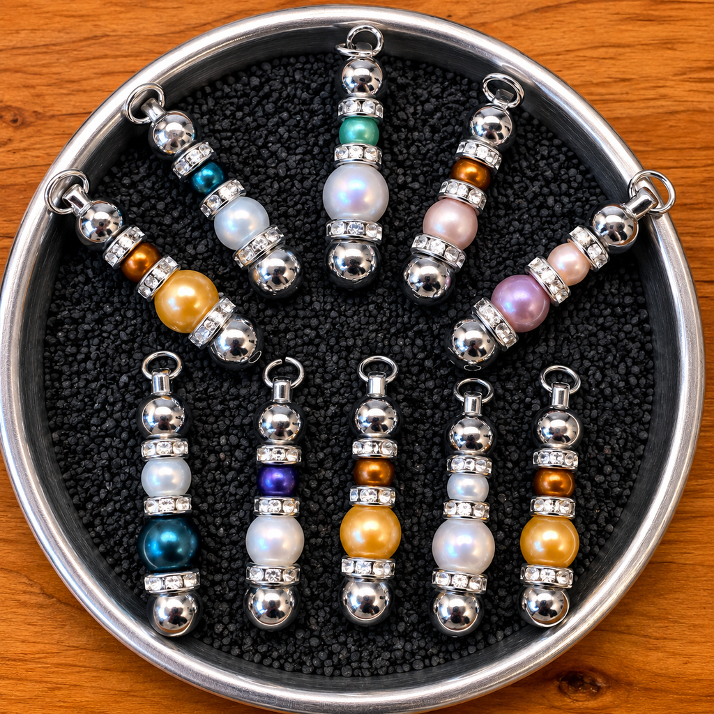 Edison and Round Keychain/Rearview Mirror Hang