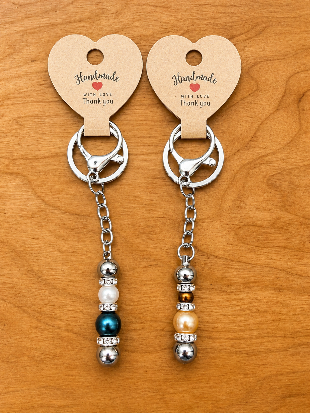 Edison and Round Keychain/Rearview Mirror Hang
