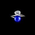 Moonlit Heart Ring