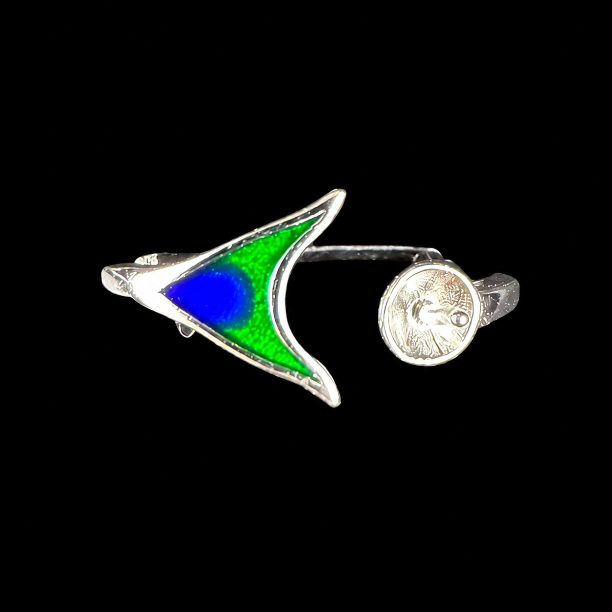 Blue Mermaid Pearl Ring