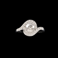 Luminous Pearl Wave Ring