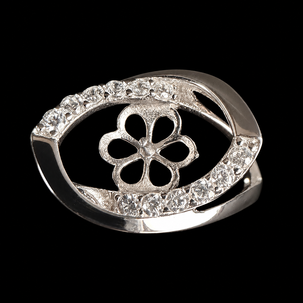 Shimmering Royal Halo Ring