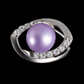 Shimmering Royal Halo Ring