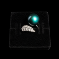 Feather and Pearl Ring