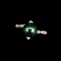 Sculpted Bamboo Pearl Ring