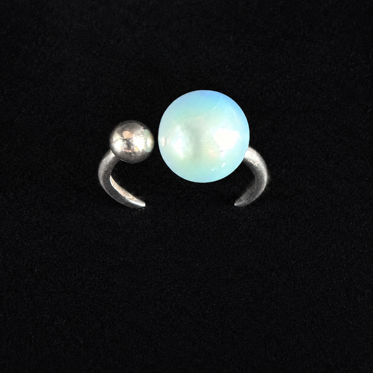 Dot & Pearl Simple Ring