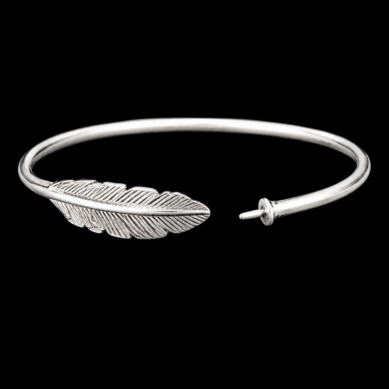 Feather and Pearl Bracelet