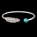 Feather and Pearl Bracelet