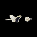 Sweet Butterfly Pearl Ring