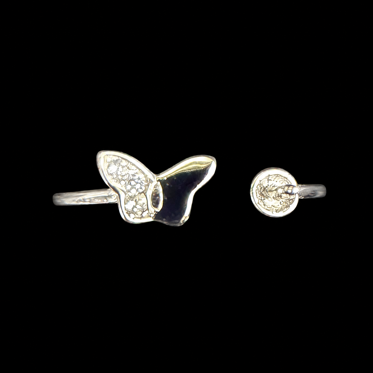 Sweet Butterfly Pearl Ring