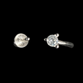 Dainty Sparkle Pearl Ring