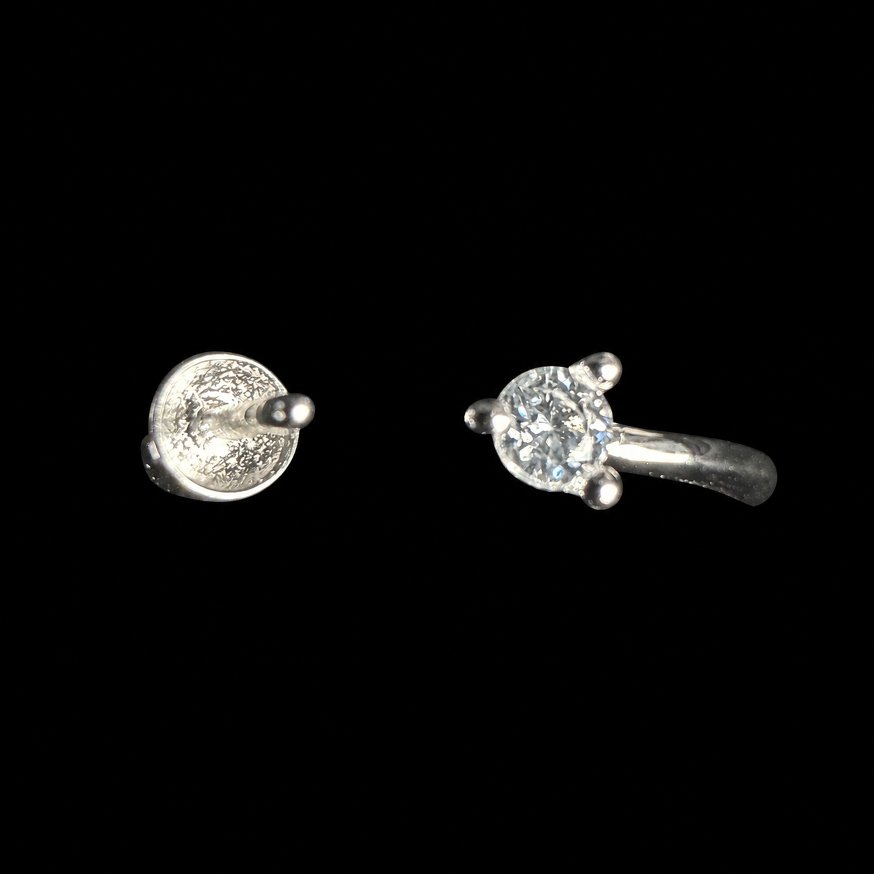 Dainty Sparkle Pearl Ring