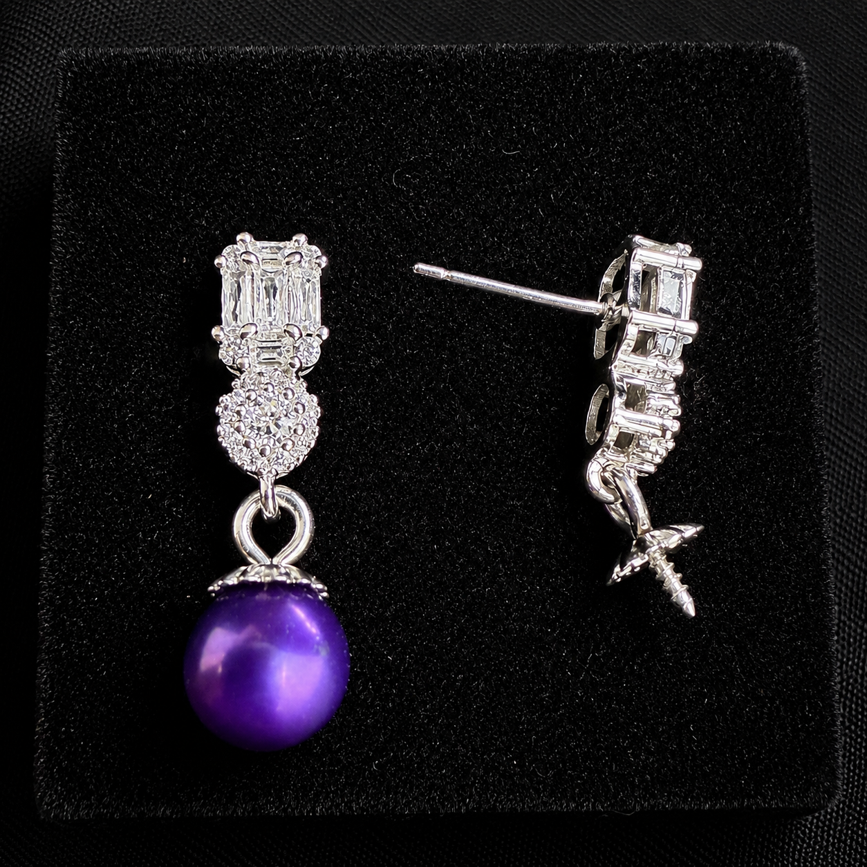 Double Sparkle Stud Earrings