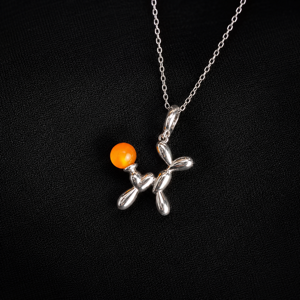 Balloon Dog Pearl Pendant