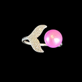 Radiant Mermaid Pearl Ring
