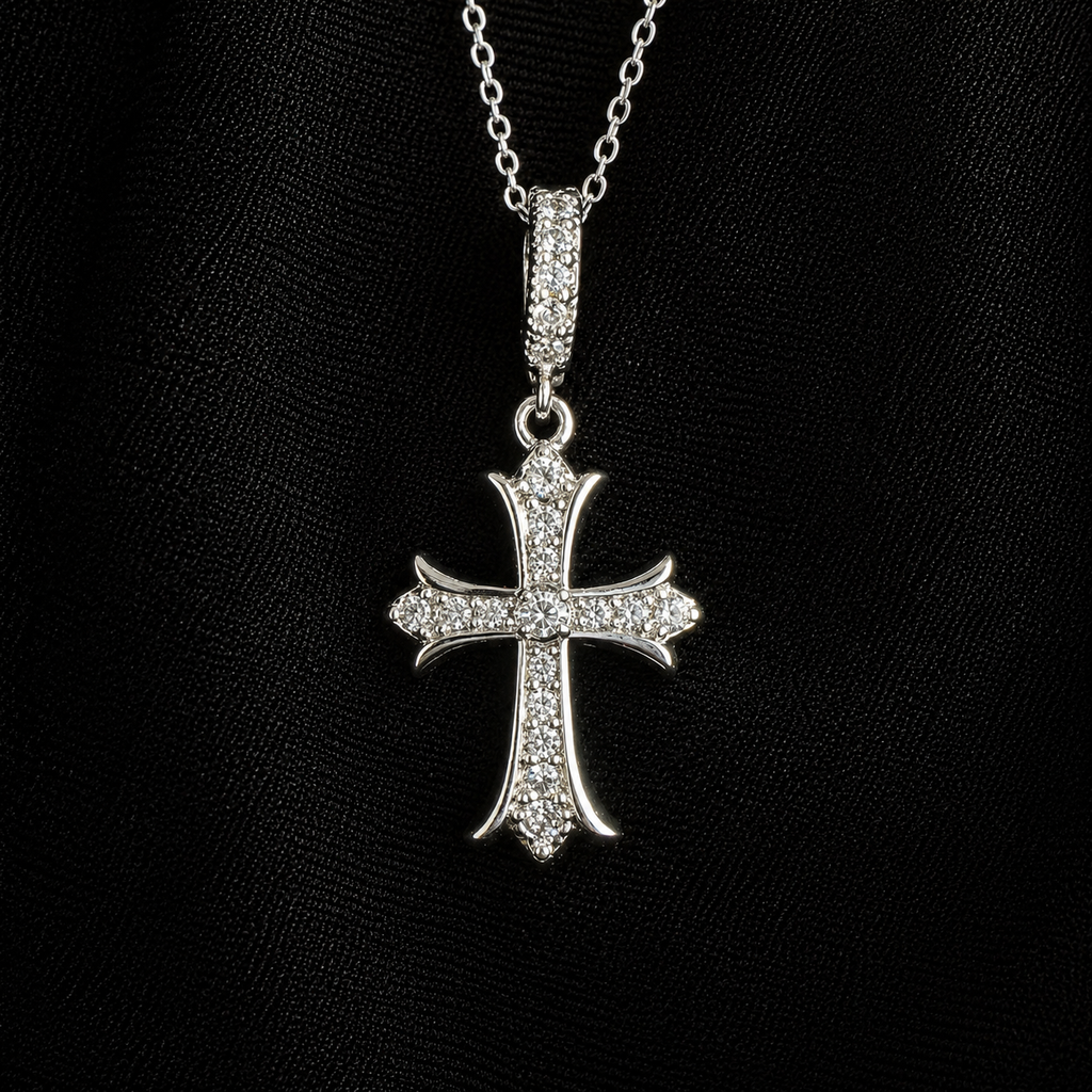 Cross Pearl Pendant