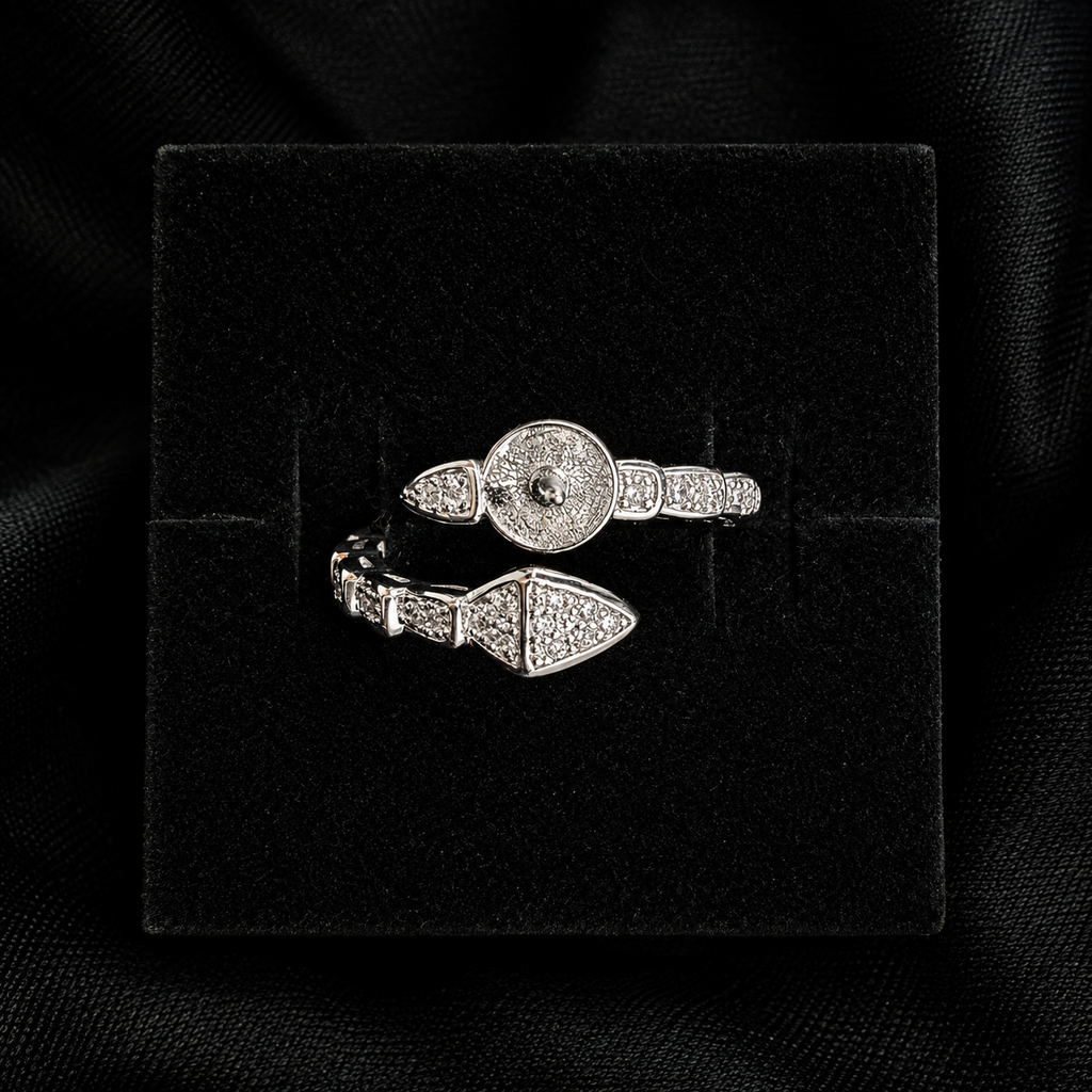 Sparkly Snake Ring