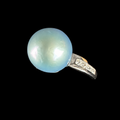 Bold Sparkle Pearl Ring