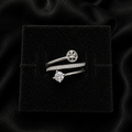 Triple Band Sparkle Ring