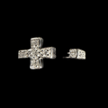Shimmer Cross Pearl Ring