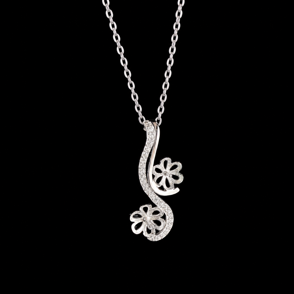 Double Drop Curved Pendant